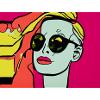 Pop Art - Woman with sunglasses