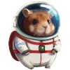 Hamster in Spacesuit Space Astronaut