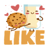 Milk And Cookies Funny Cookie