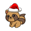 Raccoon Comic Christmas