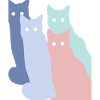 Chats pastels