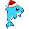 Dolphin Comic Noël