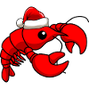Lobster Comic Christmas
