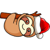 Faultier Comic Weihnachten