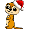 Suricate Comique de Noël