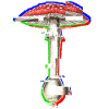 Amanita Muscaria Glitch Art Mushroom
