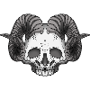 Widder Totenkopf - Aries Skull