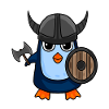 Viking Penguin Motif