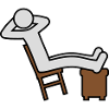 Man rests