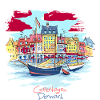 Denmark Copenhagen Danish Danmark Tshirt