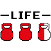 Kettlebell Life Pixelated Light