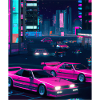 Vaporwave Aesthetic Synthwave Car