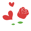 Red Rose Hearts Heart