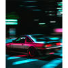 Vaporwave Aesthetic Synthwave Car