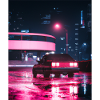 Vaporwave Aesthetic Synthwave Car
