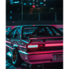 Vaporwave Aesthetic Synthwave Car