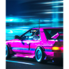 Vaporwave Aesthetic Synthwave Car