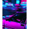 Vaporwave Aesthetic Synthwave Car