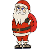 Santa Claus Christmas Flip Flops