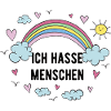 ich hasse menschen regenbogen