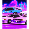 Vaporwave Aesthetic Synthwave Car