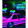 Vaporwave Aesthetic Synthwave Car