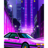 Vaporwave Aesthetic Synthwave City