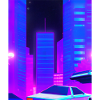 Vaporwave Aesthetic Synthwave City
