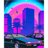 Vaporwave Aesthetic Synthwave City