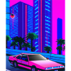 Vaporwave Aesthetic Synthwave City