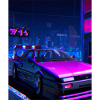 Vaporwave Aesthetic Synthwave Car