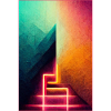Abstrakt Neon Crossnes Art