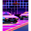 Vaporwave Aesthetic Synthwave Car