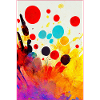Abstract bright colour bold