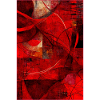 Fabric red pattern abstract