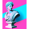 Vaporwave Statue Roman Bust