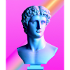 Vaporwave Statue Buste romain