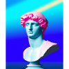 Vaporwave Statue Roman Bust