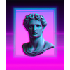 Vaporwave Statue Roman Bust