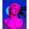 Vaporwave Statue Roman Bust