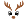 Christmas time cute reindeer