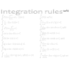 Integration rules