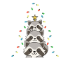Waschbär Weihnachtsbaum Weihnachts Waschbären