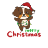 Australian Shepherd Merry Christmas Animals