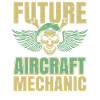 Airplane Mechanic Skull