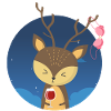 Deer and party