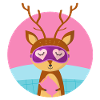 Deer and pajama party