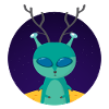 Deer on the Moon