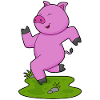 Pig Jogging Fitness