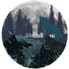 Mountain Wolf Moon